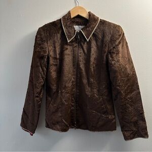 Vintage EARL RUFENBERG Plain print faux fur classic jacket.-Buttery soft Size XS